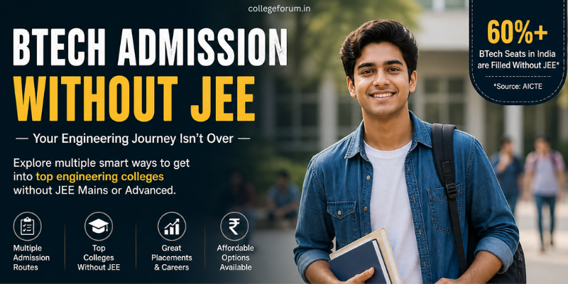 Can I Get BTech Admission Without JEE? — Complete Guide for 2026 ...
