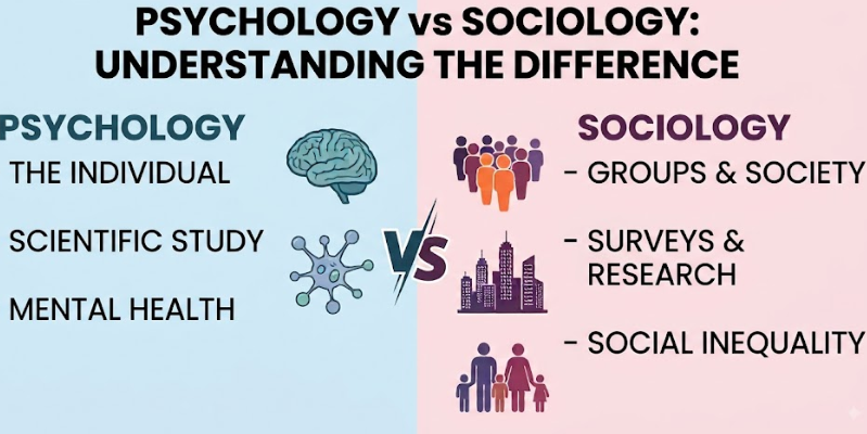 Psychology vs Sociology: Difference, Career Scope, Salary, Subjects and Which Is Better? Psychology vs Sociology: Difference, Career Scope, Salary, Subjects and Which Is Better?