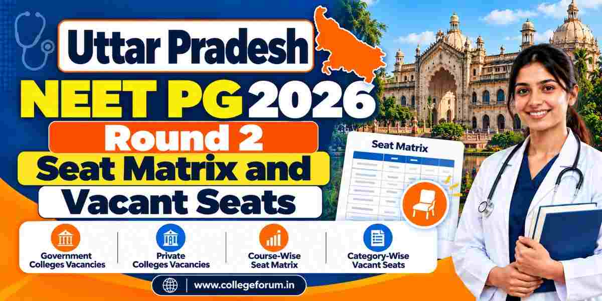 Uttar Pradesh NEET PG 2026 Round 2 Seat Matrix and Vacant Seats ...
