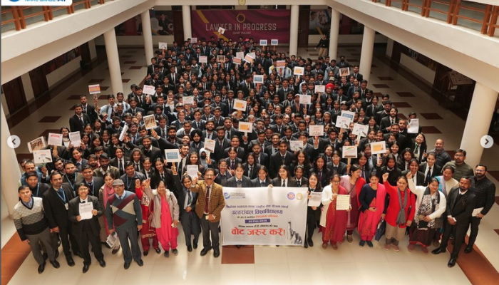 Uttaranchal University Promotes Voter Awareness