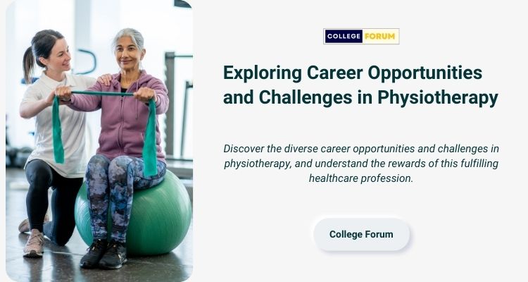 Career Opportunities in Physiotherapy